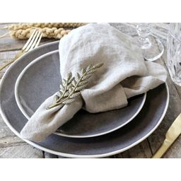 Chic Antique Napkin Ring with Leaf Detail  - 1 item