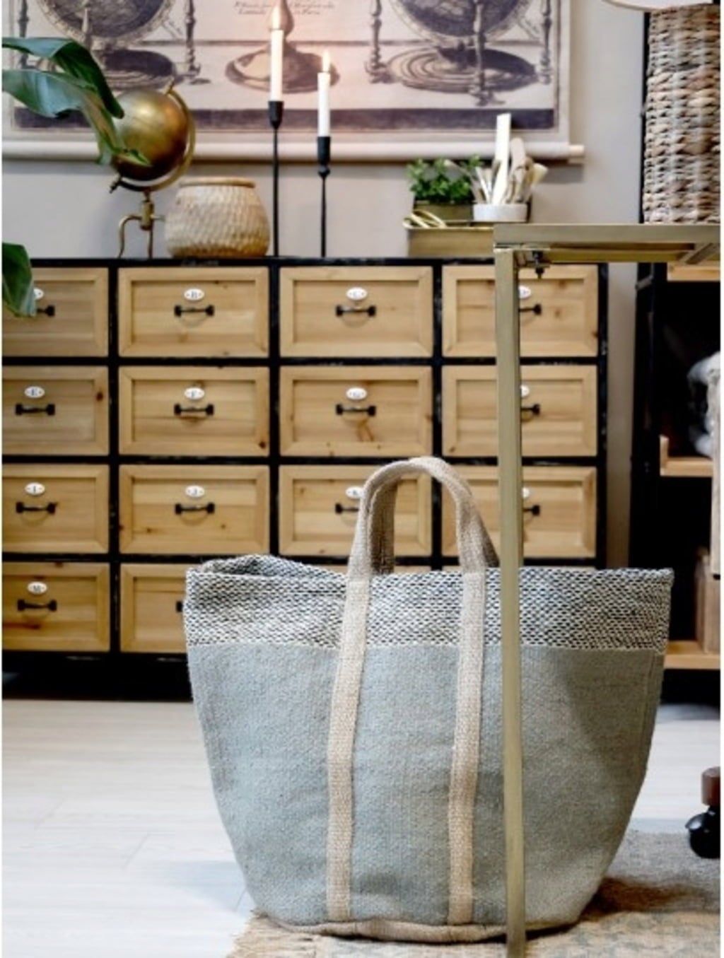 Chic Antique Korb mit Henkel - Verte