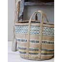 Chic Antique Jute Bag with Handle - Opal