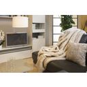 Star Home Polar Fox - Faux Fur Throw - Mottled white