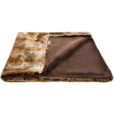 Star Home Zobel - Faux Fur Throw - Mottled brown