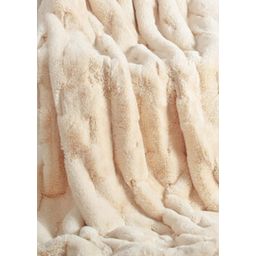 Star Home Rhombus - Faux Fur Throw - Cream