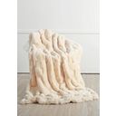 Star Home Rhombus - Faux Fur Throw - Cream