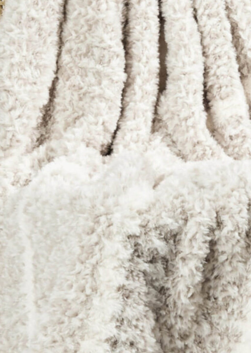 Star Home Knitted Throw - Indigo - Taupe