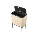 Bo Touch Bin - Pattumiera 36 L con Inserto in Plastica - Soft Beige