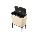 Brabantia Bo Touch Bin 3x11 L con 3 compartimentos - Soft Beige