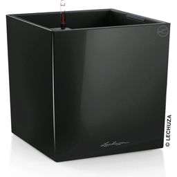 Lechuza Jardinière CUBE Premium 50 - Noir brillant