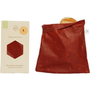 Gaia Beeswax Bread Bag - Red