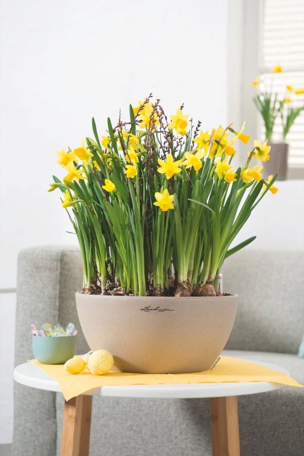 Lechuza CUBETO Stone 30 Planter - Sand beige