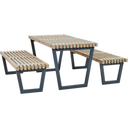 PLUS A/S SIESTA Möbelset bord inkl. 2 bänkar - 1 Set