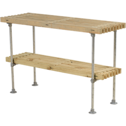 PLUS A/S Latten Grill-/Beistelltisch 140x49 cm - Treibholz