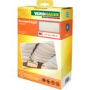 Windhager Sun Sail Rope-Pull Awning 4.2 x 1.4 m - White