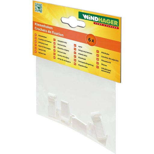 Windhager Clamping Hooks - 6 Pieces