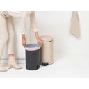 Treteimer Newicon 20 L mit Kunststoffeinsatz - Soft Beige