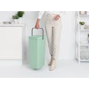 Brabantia Sort & Go Afvalemmer, 40 Liter - Jade Green