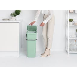 Brabantia Sort & Go Afvalemmer, 40 Liter - Jade Green