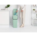 Brabantia Sort & Go Afvalemmer, 40 Liter - Jade Green