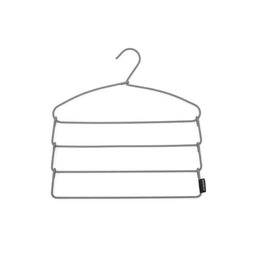 Brabantia Perchas de Tacto Suave - Percha para pantalones - Negra / Blanca