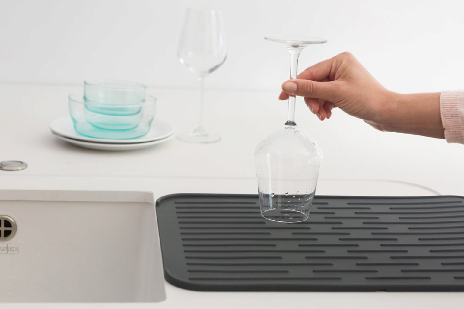Brabantia Silikon Dräneringsmatta - Dark Grey