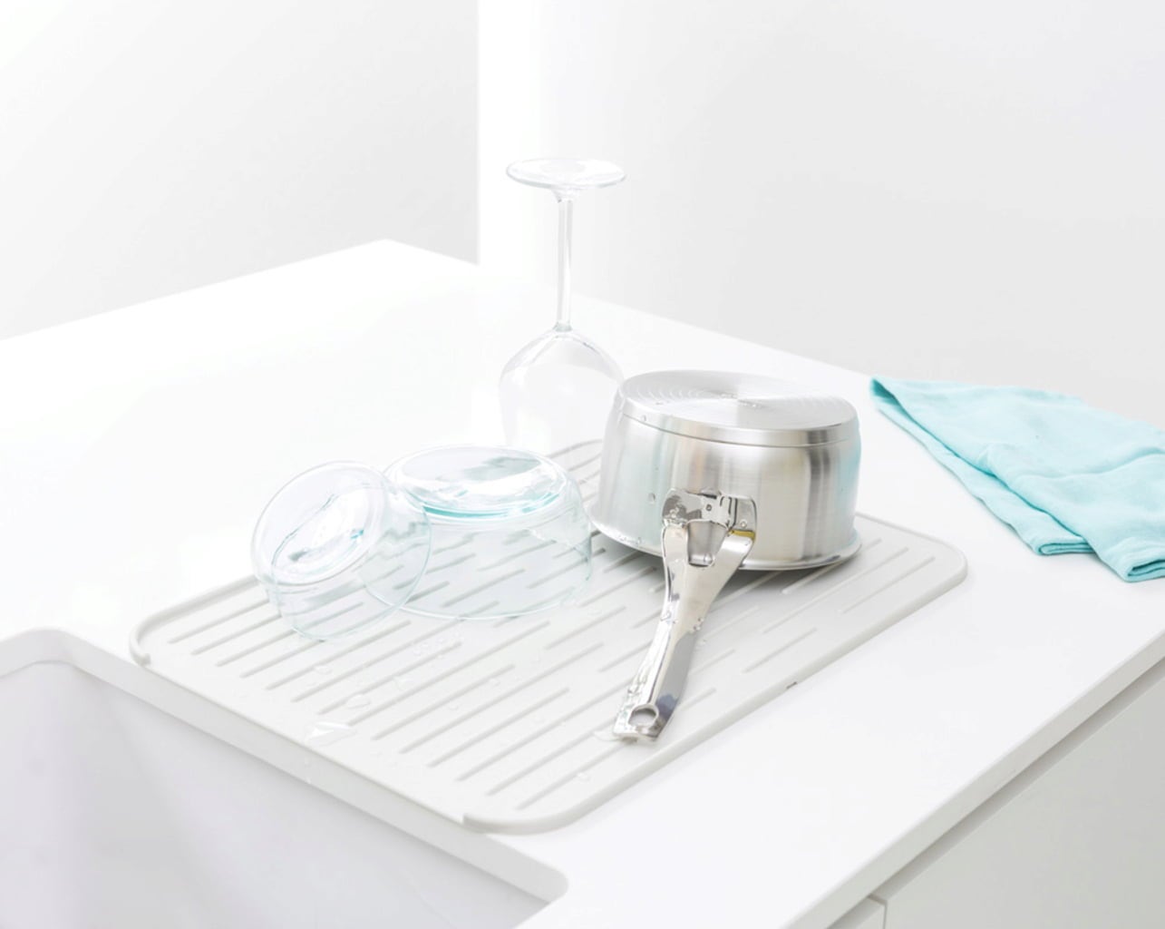 Brabantia Silicone Drip Mat - Light Grey