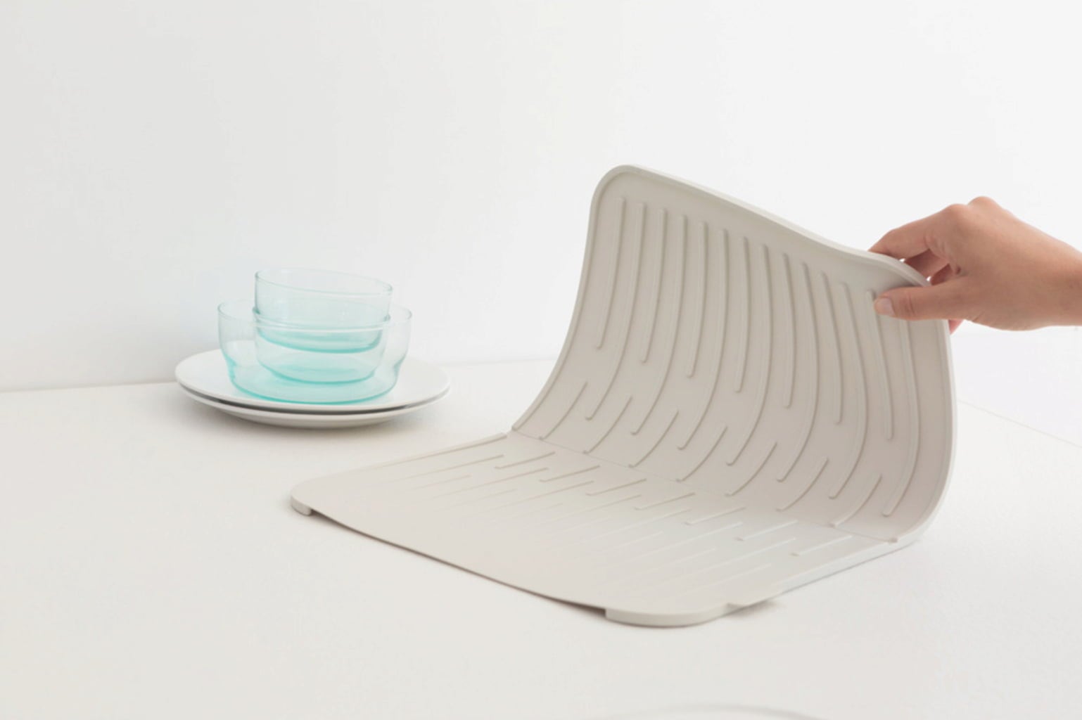 Brabantia Silicone Drip Mat - Light Grey