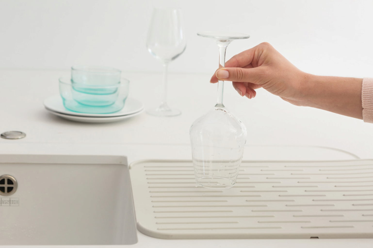 Brabantia Silicone Drip Mat - Light Grey