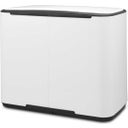 Bo Pedal Bin 3 x 11 L with 3 Plastic Inserts - White