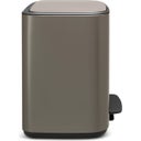 Bo Pedal bin 11 L + 23 L with 2 Plastic Inserts - Platinum