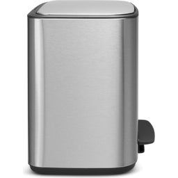 Bo - Pattumiera a Pedale 36 L con Inserto in Plastica - Matt Steel Fingerprint Proof