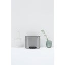 Bo - Pattumiera a Pedale 36 L con Inserto in Plastica - Matt Steel Fingerprint Proof