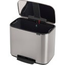 Bo - Pattumiera a Pedale 36 L con Inserto in Plastica - Matt Steel Fingerprint Proof
