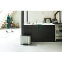Bo - Pattumiera a Pedale 36 L con Inserto in Plastica - Matt Steel Fingerprint Proof