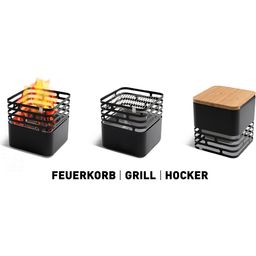 höfats CUBE Fire Basket - Black