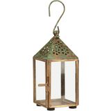 IB Laursen Small Lantern with Floral Pattern