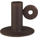 Turku Candle Holder with Handle - Dark Brown