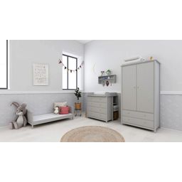 LUNA chest of drawers with 4 drawers, grey