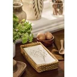 IB Laursen Napkin, Brown - Flower Silhouette - 16 items