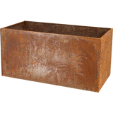 Esschert Design Rectangular Corten Steel Planter 