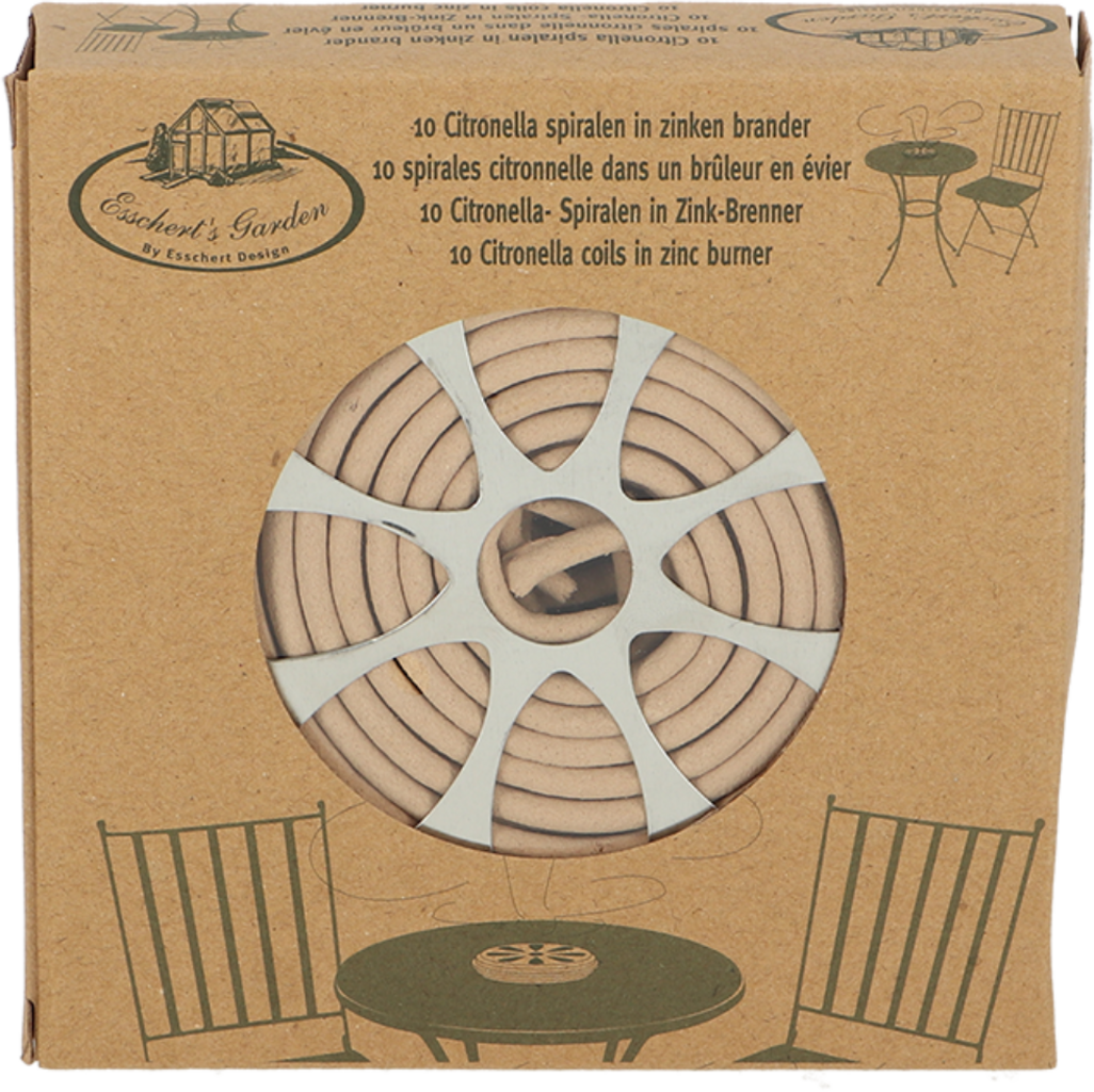 Esschert Design Citronella Coil in a Zinc Burner