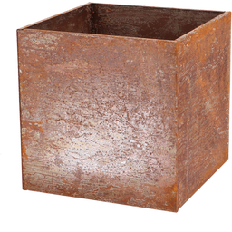 Esschert Design Jardinière Carrée en Acier Corten