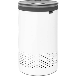 Brabantia Laundry Box with Plastic Lid - 60 Litres - White