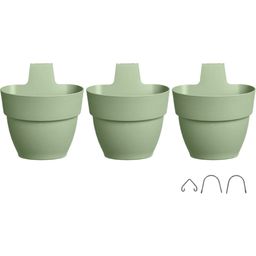 Jardinière VIBIA Campana Forêt Verticale - Set/3 - Vert pistache