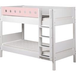 WHITE Stapelbed 154 cm met Ladder & Valbeveiliging