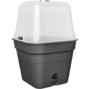 Green Basics Growing Pots 15cm - Square, Living Black