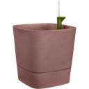 elho greensense aqua care square, 30 cm - marrone argilla