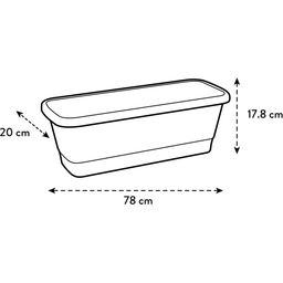 elho noa balcony trough - XL - terra