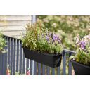 elho noa balcony trough - M - living black