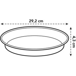elho green basics saucer - Verde Pietra - 29 cm