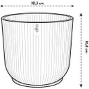 2 Piece Set - vibes fold round, Deep Blue, 18 cm with Self-Watering System - 1 Set