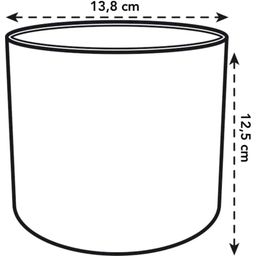 3-delni set okroglih cvetličnih loncev b.for, bela, 14cm, 16cm, 18cm - 1 set.